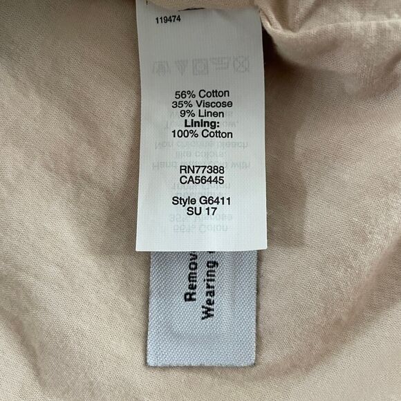 Madewell Embroidered Tan A-Line Mini Skirt - Size: 0 - Picture 9 of 9